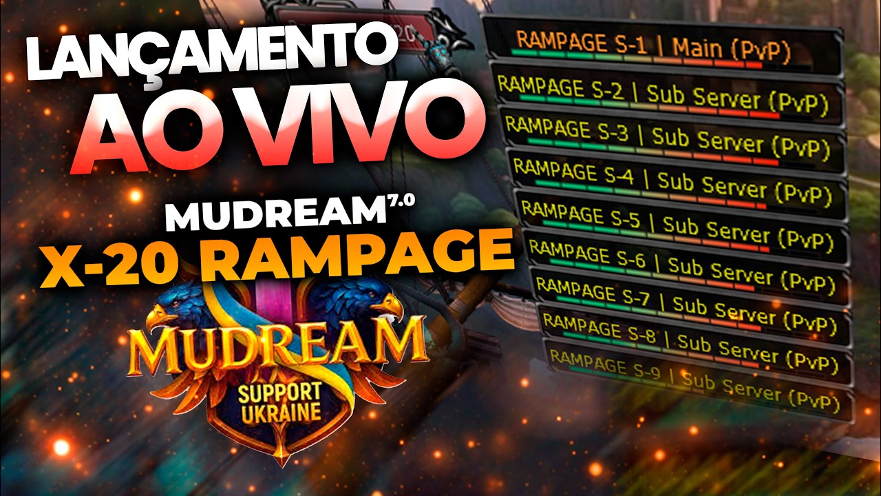 🚨 X20 RAMPAGE MUDREAM 7.0 CHEGOU! BORA TESTAR A NOVIDADE!