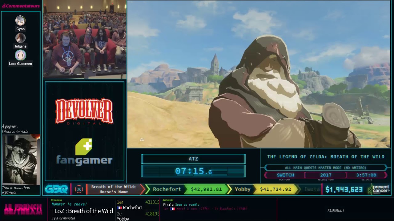 The Legend of Zelda: Breath of the Wild (All Main Quests) + Outro [AGDQ2018]