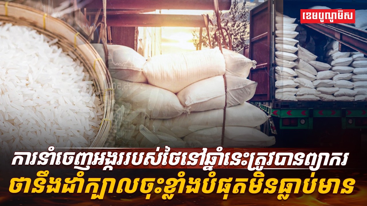ការនាំចេញអង្កររបស់ថៃនៅឆ្នាំនេះ ត្រូវបានព្យាករថា នឹងដាំក្បាលចុះខ្លាំងបំផុតមិនធ្លាប់មាន