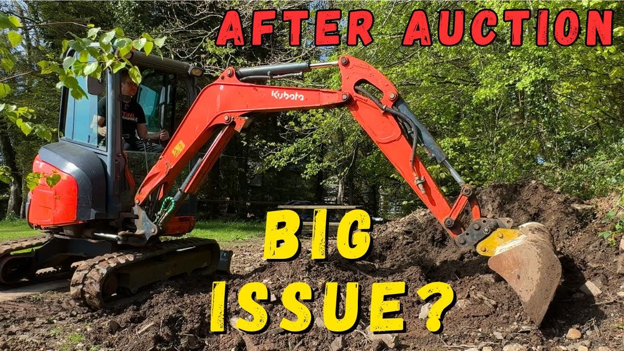 Our New Kubota Digger Makes SCARY Noises! First Test after Auction!