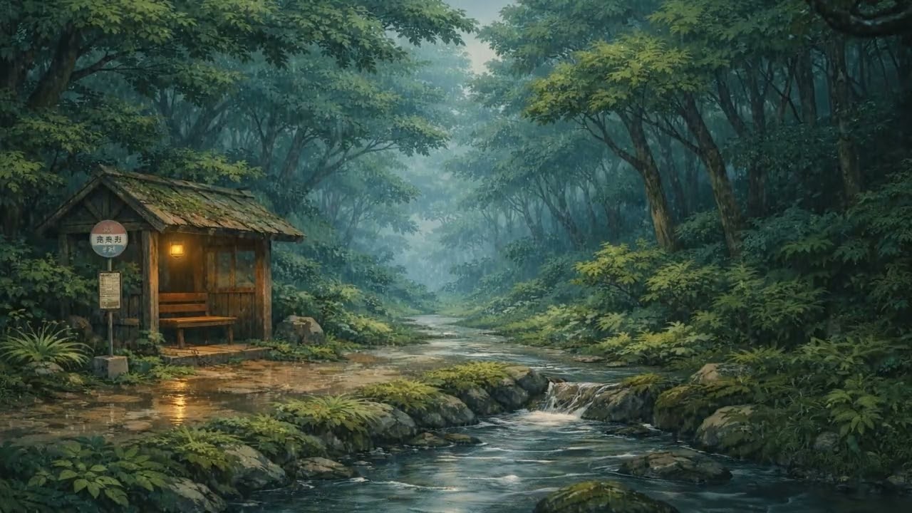 Rain Falling in a Silent Forest🌲🌧️ | Sleep & Relax