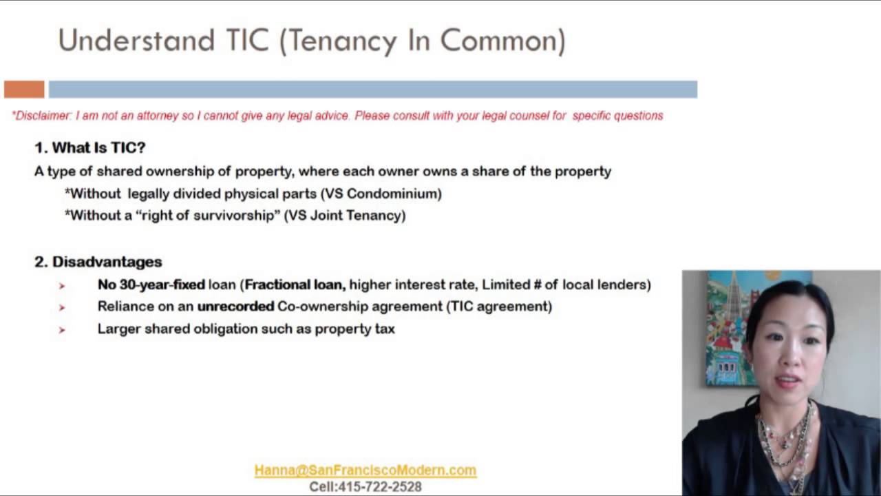 Habit #7 -Understanding TICs! (Seven Habits of Highly Effective San Francisco Home Buyers)
