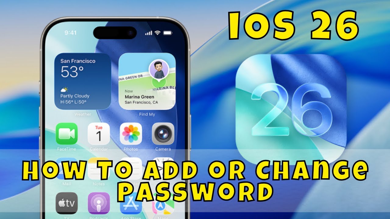 Как добавить или изменить пароль в iOS 26