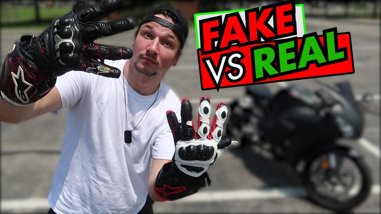 I tested FAKE $20 motorcycle gloves VS REAL $400 gloves..(do not buy fake gloves)