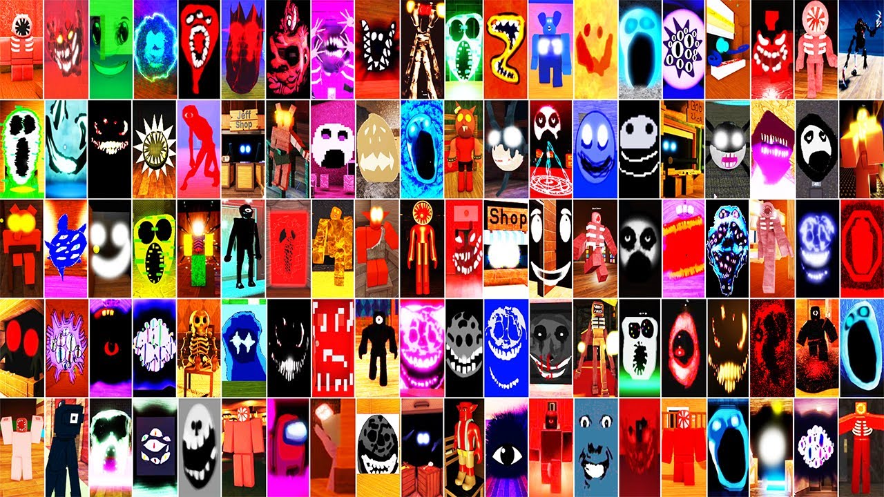 ALL 100 NEW Fanmade Entity Jumpscares in Roblox Doors Hotel + Update