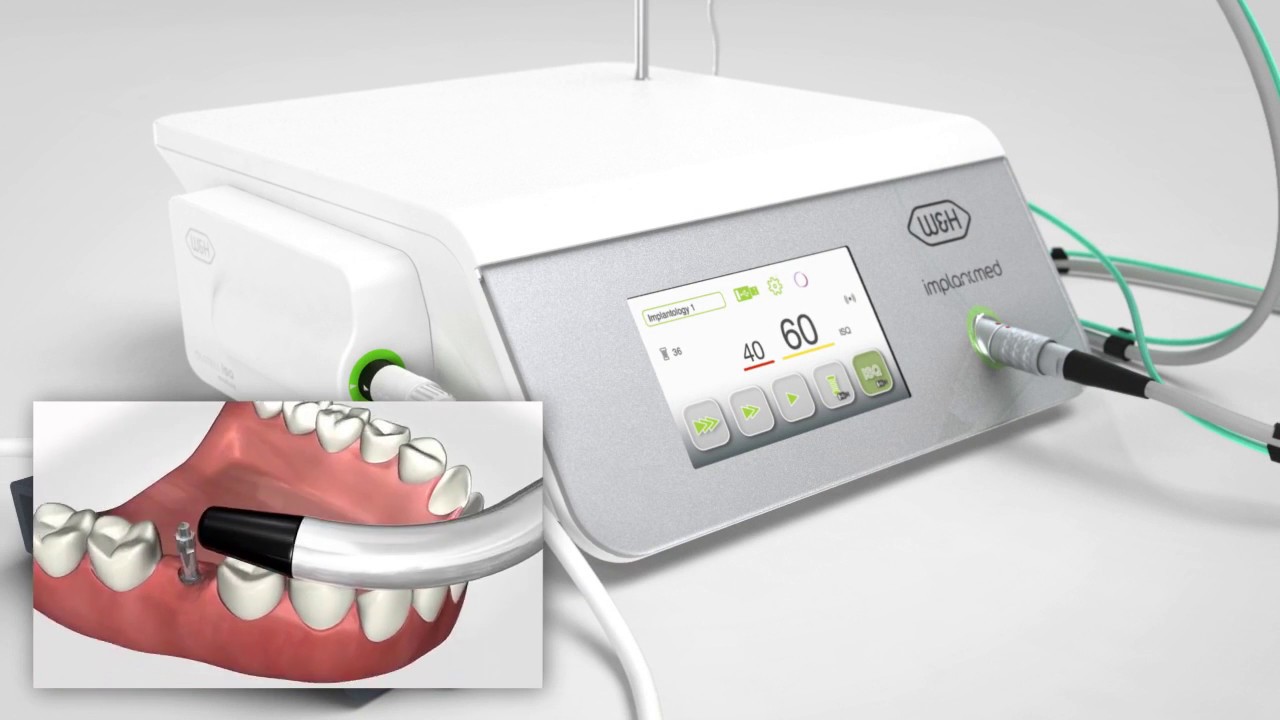 Motor de implantes W&H Implantmed Osstell 360° giratorio