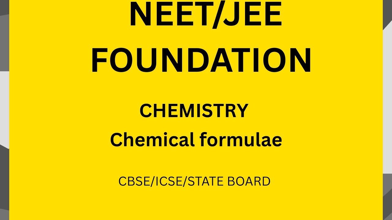 chemical formulae class 9th