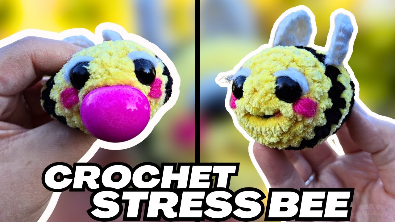 Crochet Stress Bee in Less Than 30 Minutes