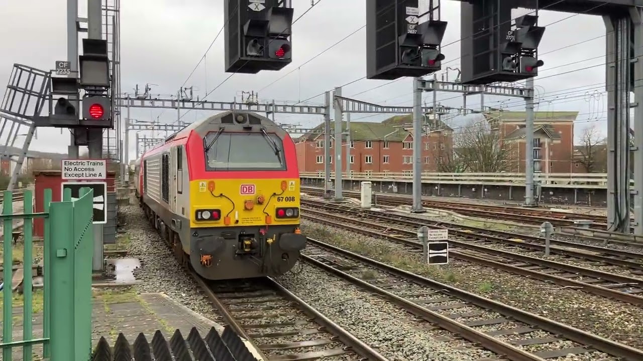 TFW 6:27AM MANCHESTER PICCADILLY TO CARDIFF CENTRAL DEPARTING CARDIFF CENT PLAT 3 TO CANTON SIDINGS.