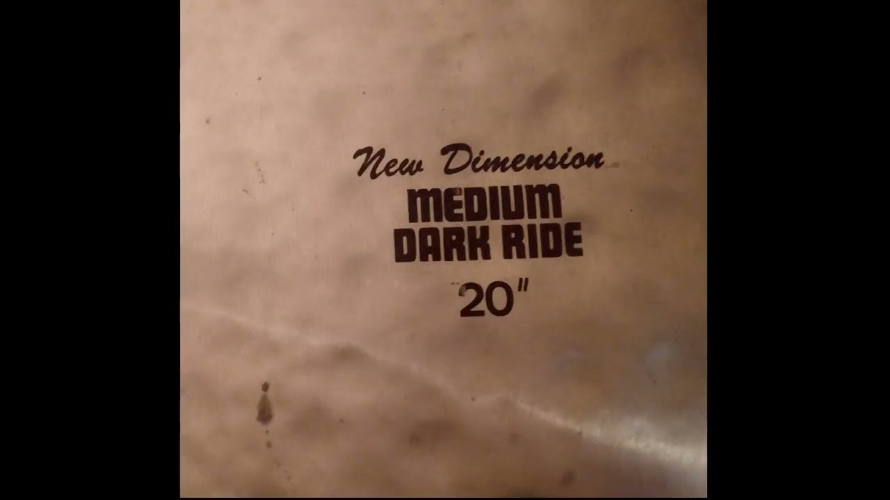 Cymbal demonstration:  Paiste Sound Creation New Dimension Medium Dark Ride