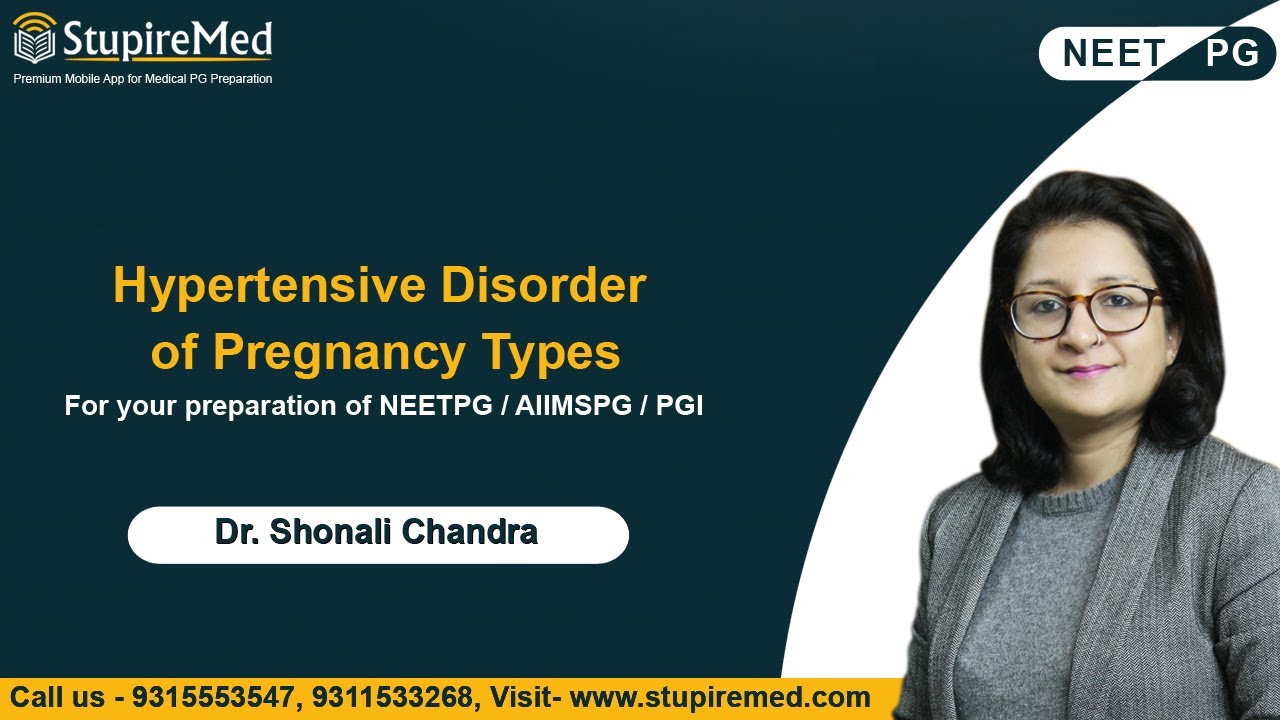 Hypertensive Disorder of Pregnancy Types I Dr. Shonali Chandra I OBGYN I StupireMed