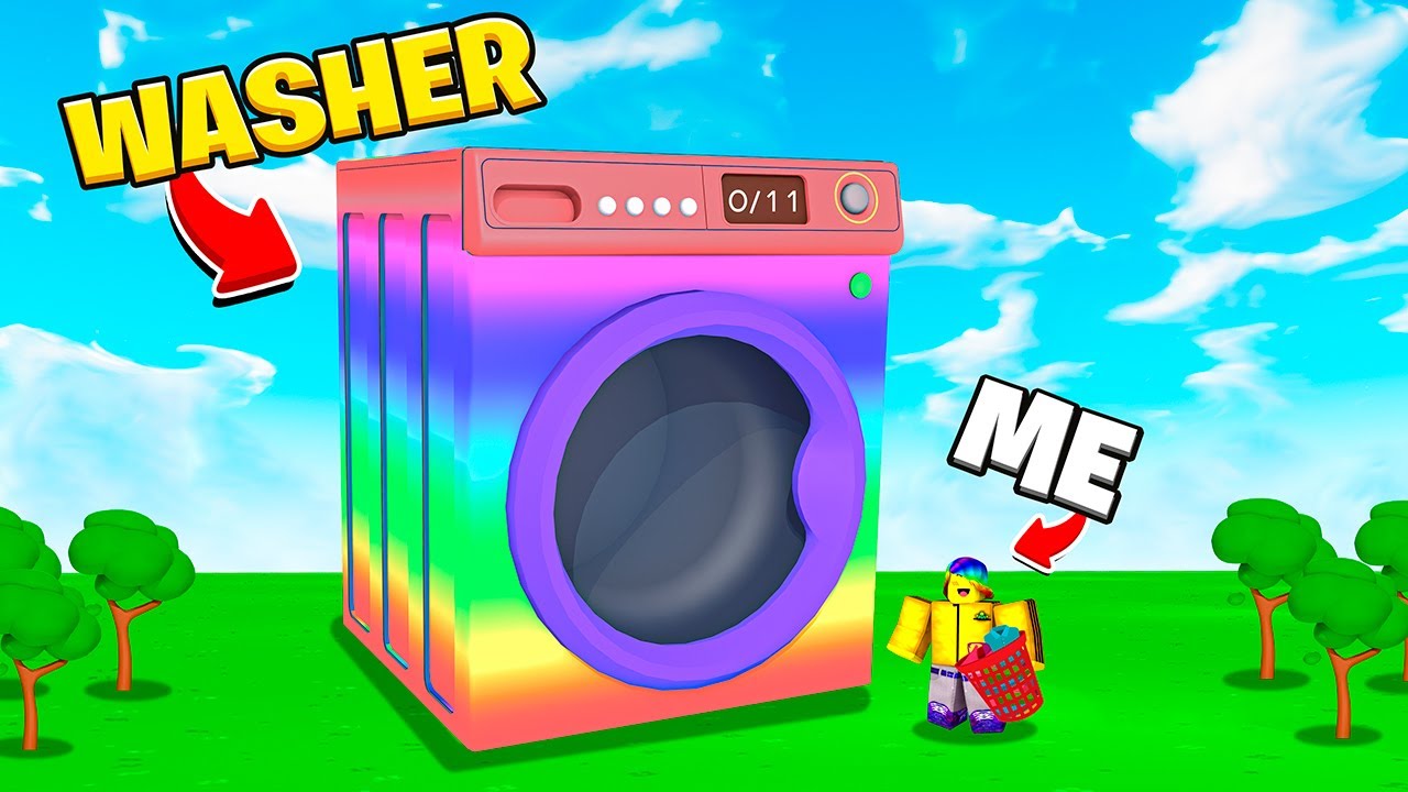 Doing my Laundry in Roblox.. 👕🧦👚