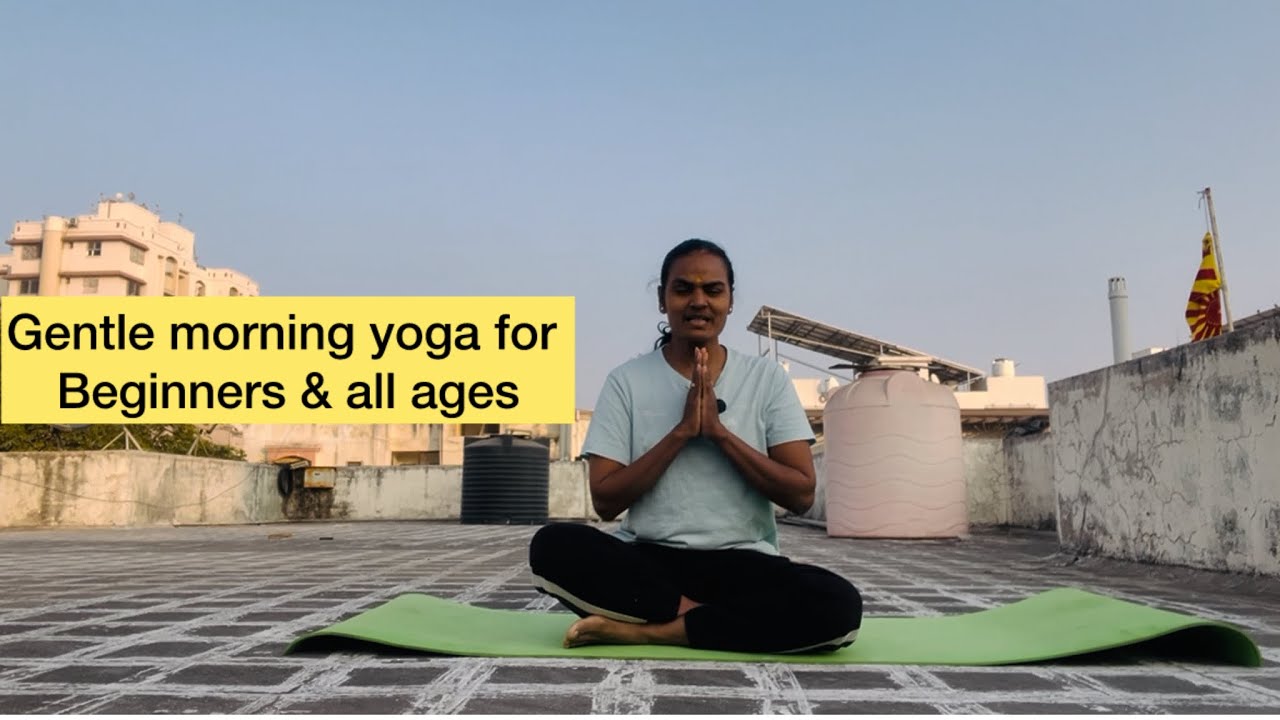 Day -1,A gentle 10 minutes yoga for beginners & for all ages 