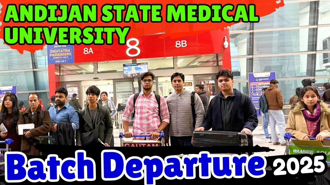 Andijan State Medical University 1st BATCH Departure 2025 | Boson Meditech | MBBS in Uzbekistan 2025