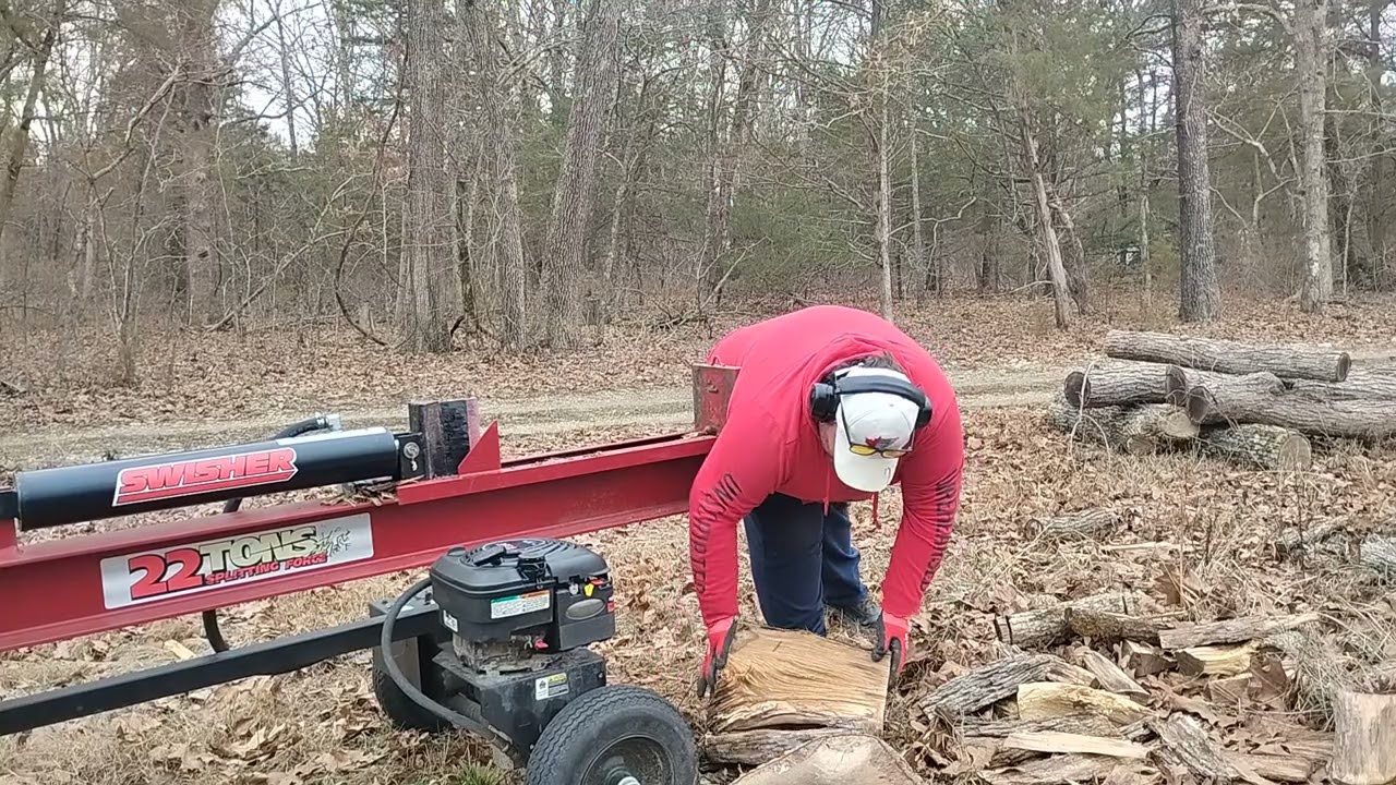 Splitting wood for my house