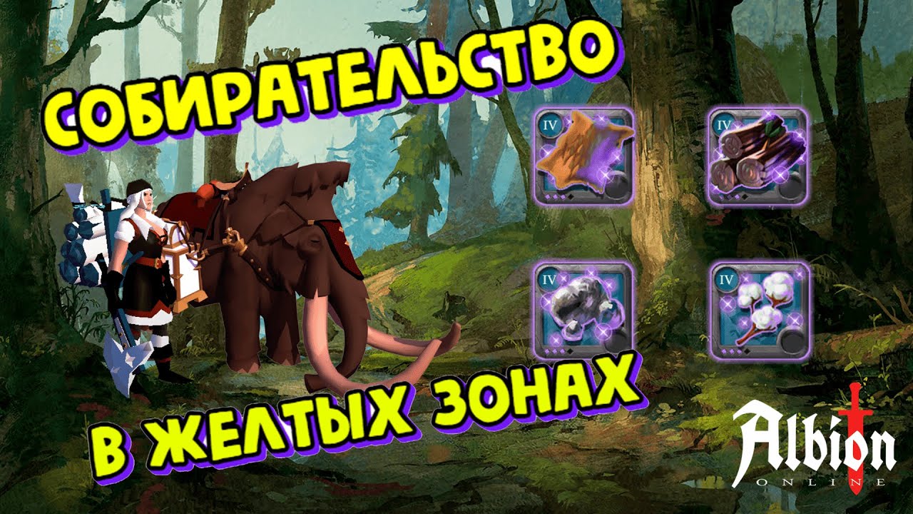 Собирательство в Желтых!Прем за день!  | ALBION ONLINE