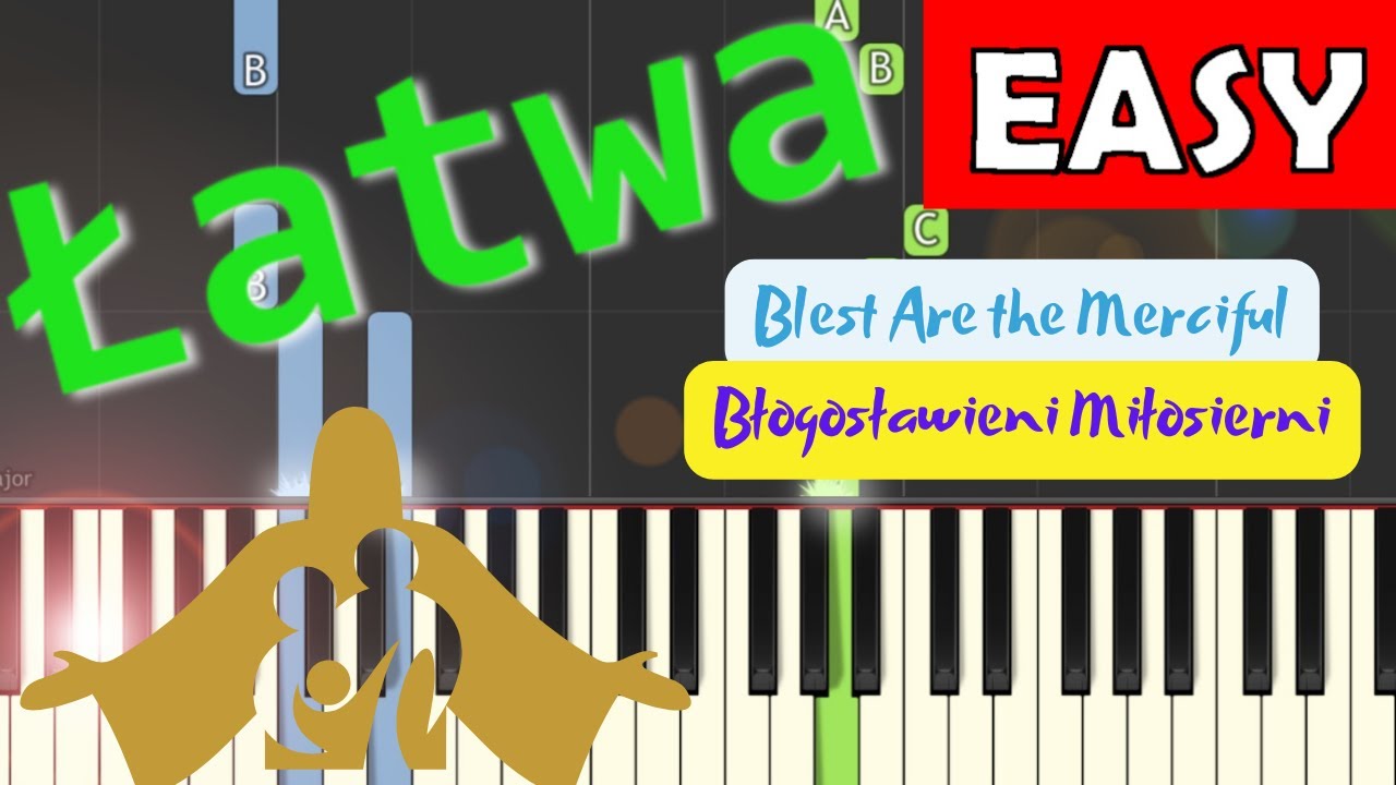 🎹 Błogosławieni miłosierni (ŚDM) - Piano Tutorial (łatwa wersja) 🎵 NUTY W OPISIE 🎼