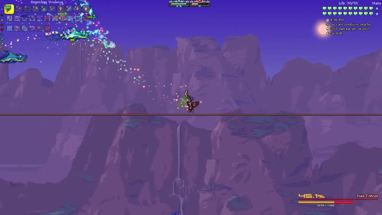 Duke Fishron (Melee) | Malice Death | Terraria Calamity Mod