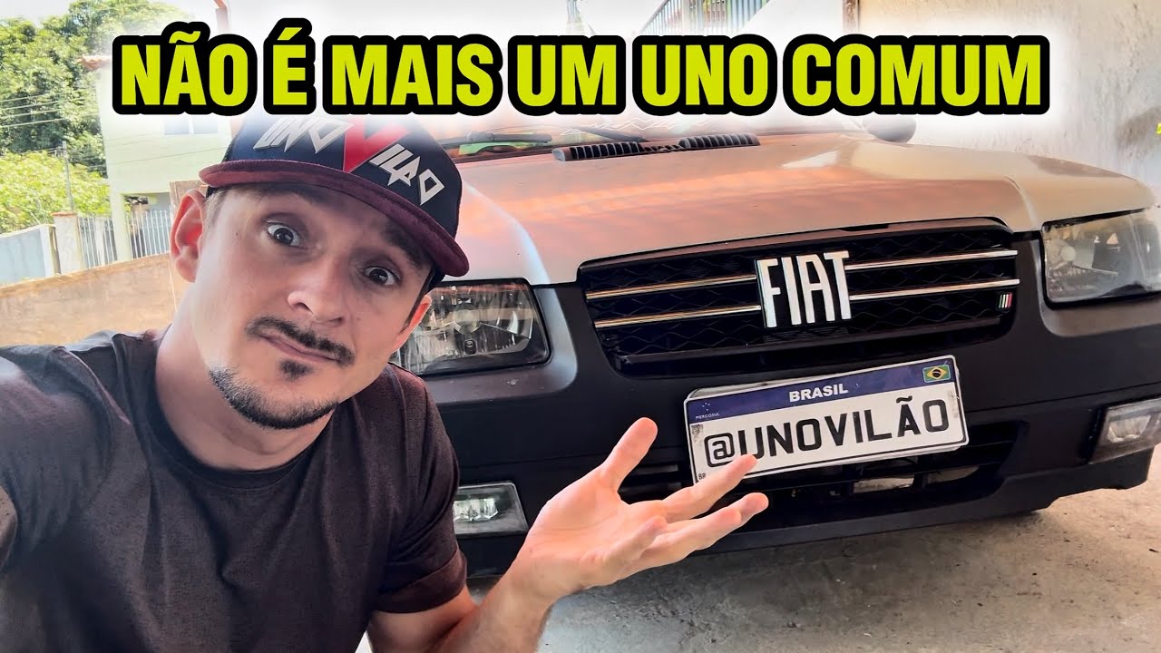 💸 QUANTO GASTEI NA EXTERNA DO MEU FIAT UNO (grade do Cronos 2025, LED e pintura nova!)