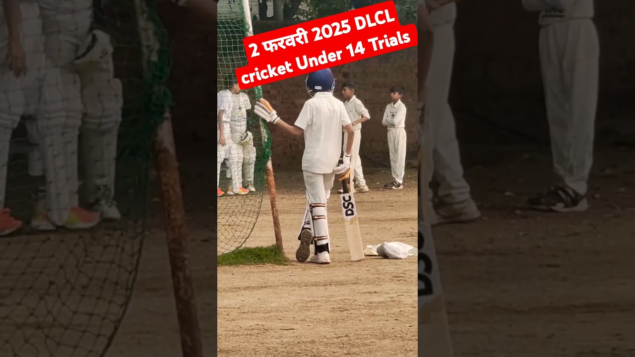 Under 14 Trials 2025 DLCL cricket under 14