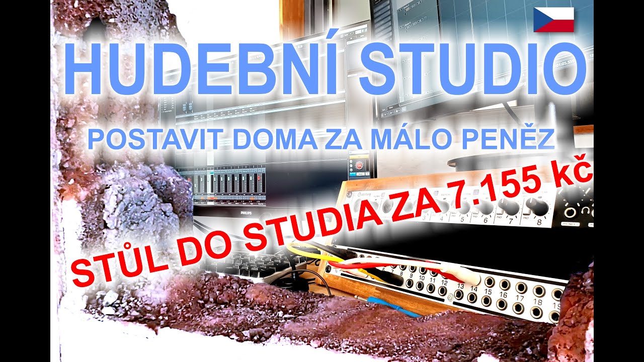 SÁM POSTAVIT HUDEBNÍ STUDIO + stůl do studio za 7.155 kč