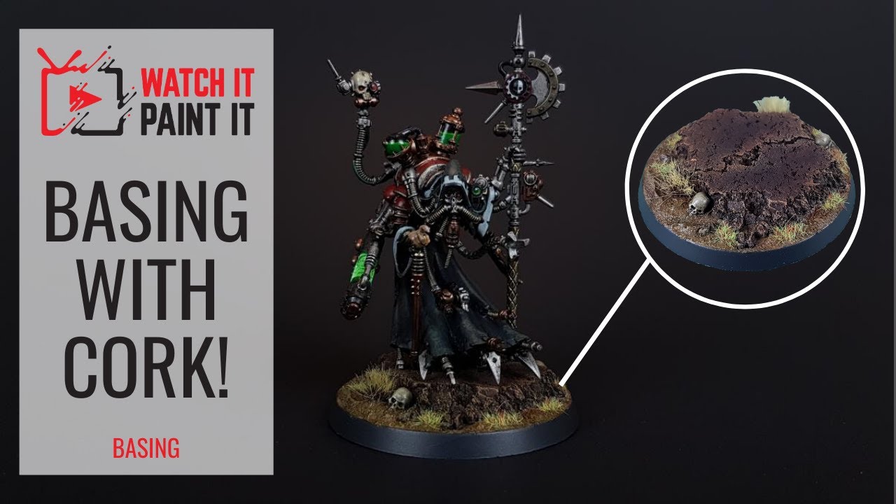 Basing with Cork - Creating a Rocky Base