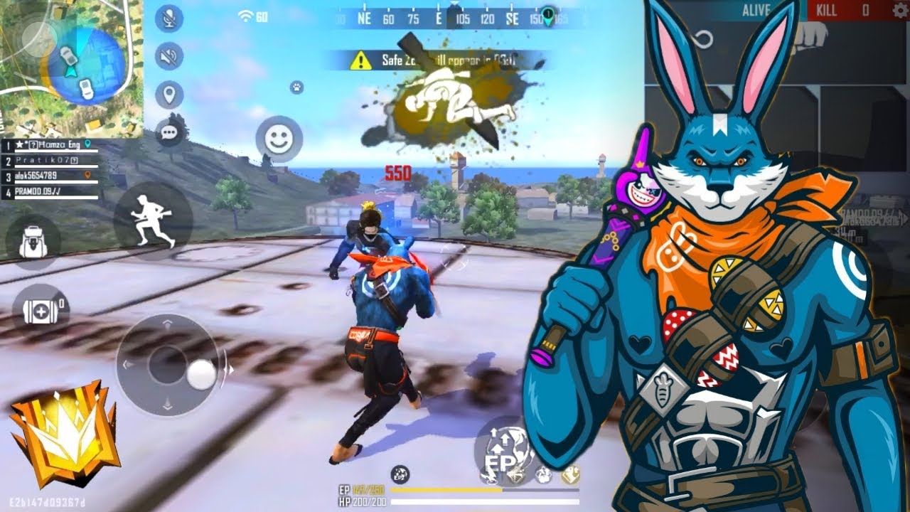 Bunny Bundle Gameplay On Factory Roof | Free Fire Factory King | Royals Official