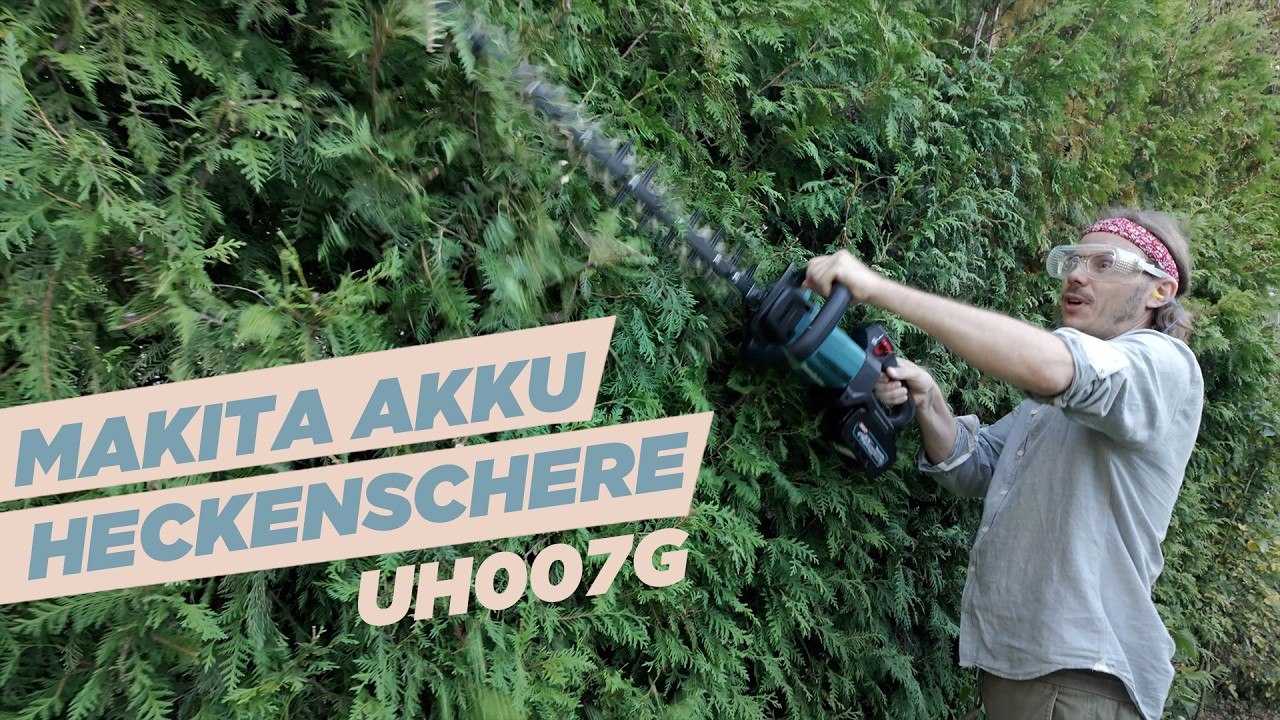 Makita Akku Heckenschere UH007G - der Benzinmotor ist abgehängt