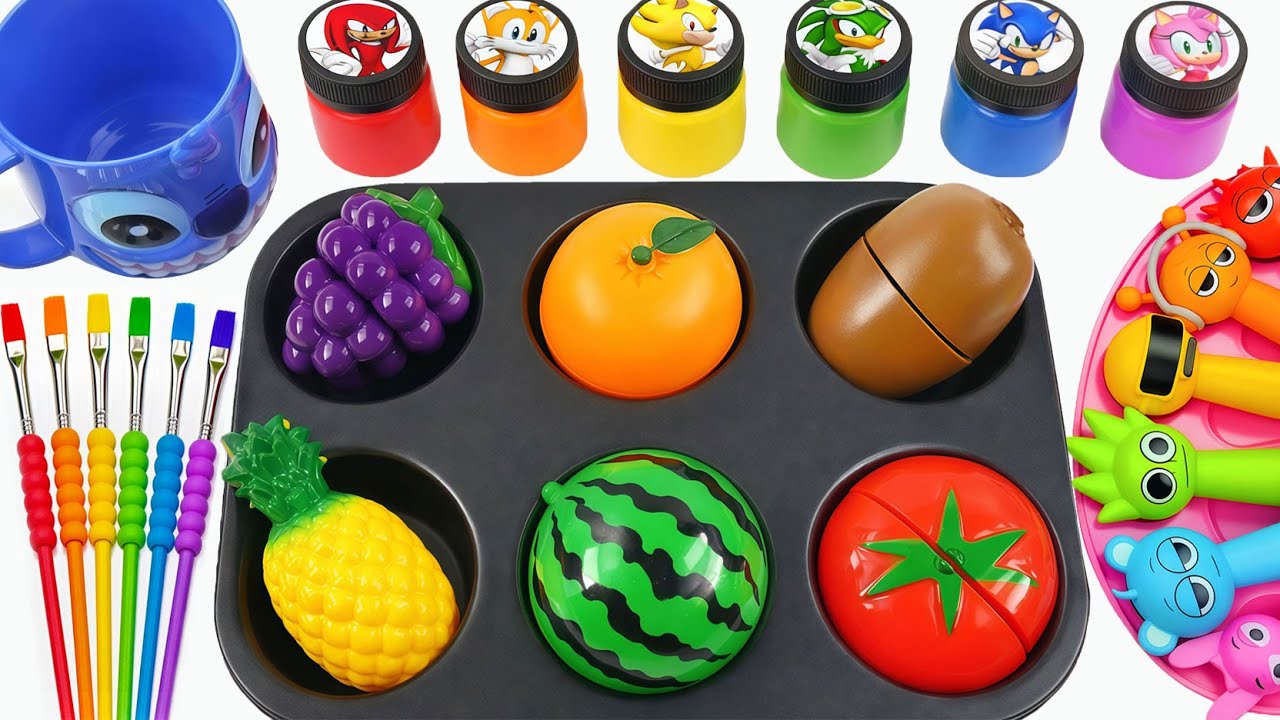 Oddly Satisfying Video l Making Rainbow Lollipop Sprunki Candy FROM Magic Wild Fruts Unboxing ASMR