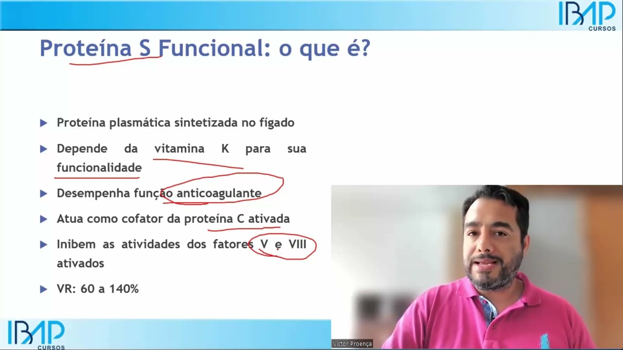 Proteína S funcional baixa: o que pode ser? Entenda Tudo Aqui! | Prof. Dr. Victor Proença