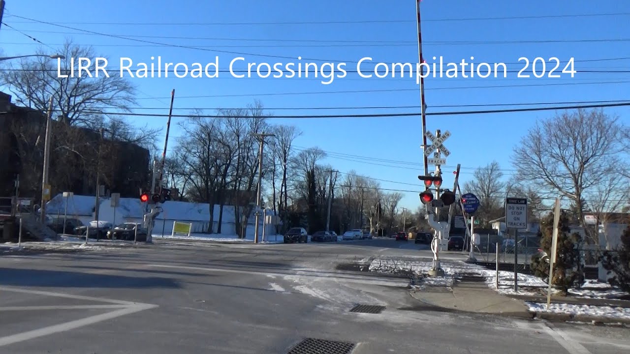 LIRR Long Island Railroad Railroad Crossings Compilation 2024