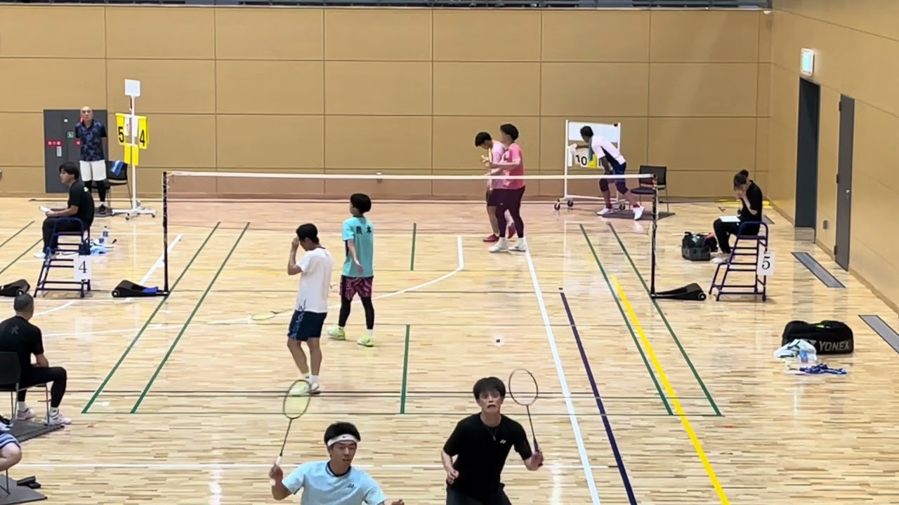 2024.10.13 熊本県社会人バドミントン大会 29歳以下 男子ダブルス 2回戦