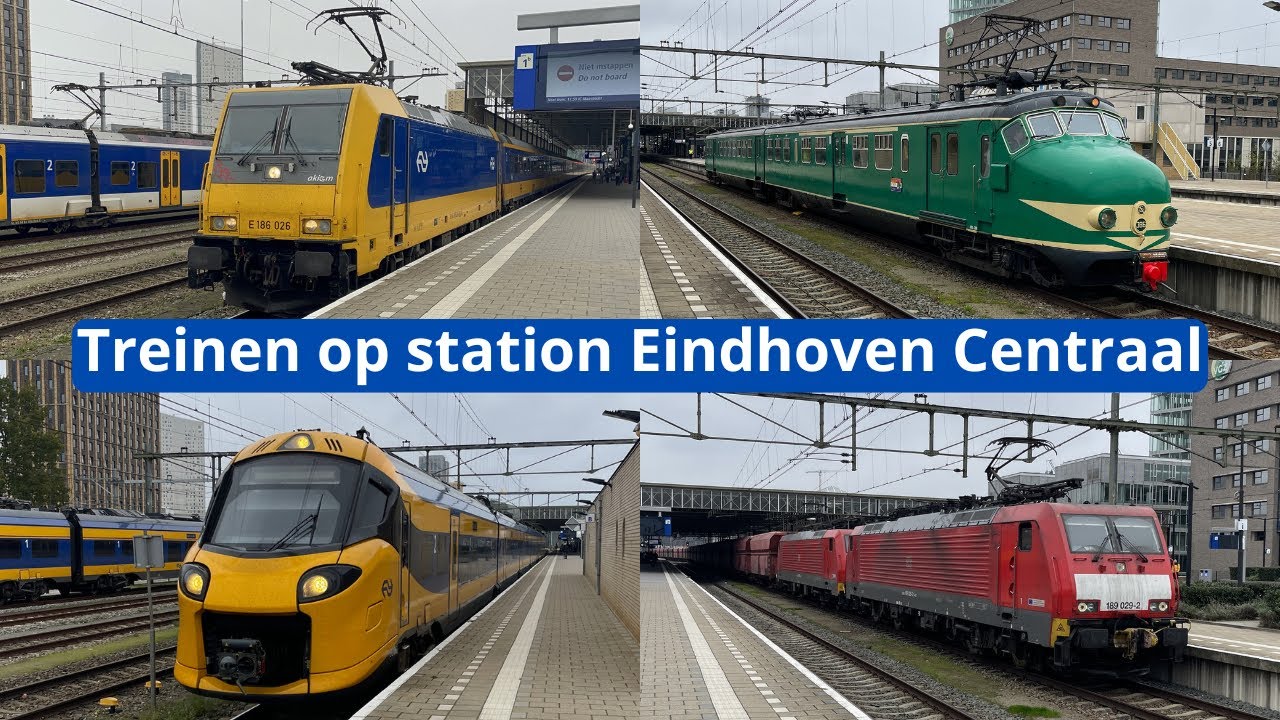 Treinen op station Eindhoven Centraal - 9 november 2024