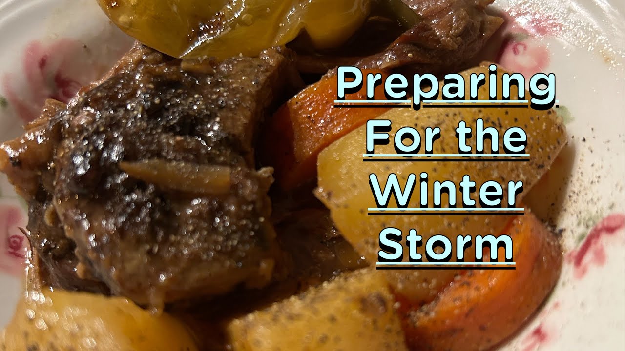 Preparing for winter Storm & Cooking For Daddy’s Birthday! 