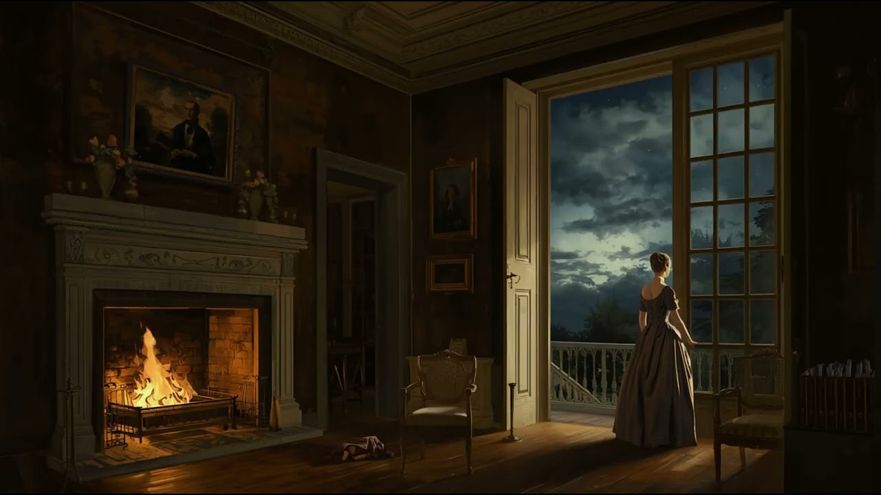 She Watches the Storm | A 19th Century Manor Night