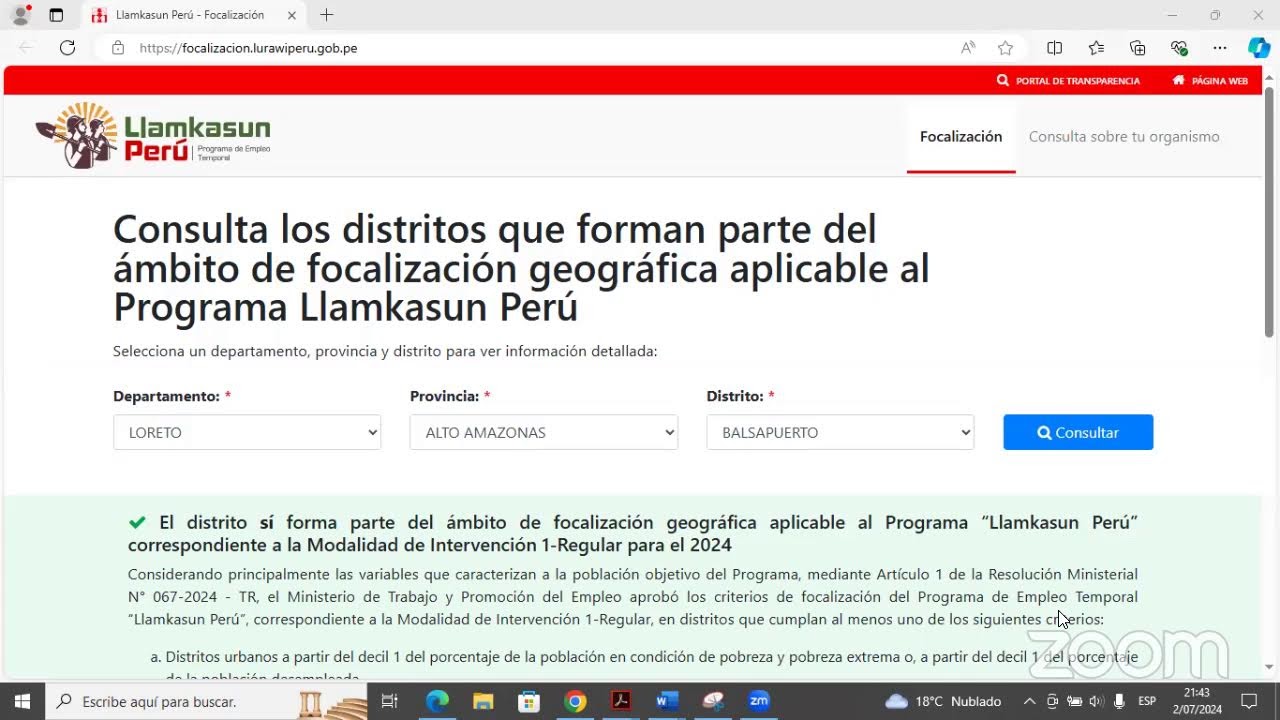 PROGRAMA DE EMPLEO TEMPORAL 