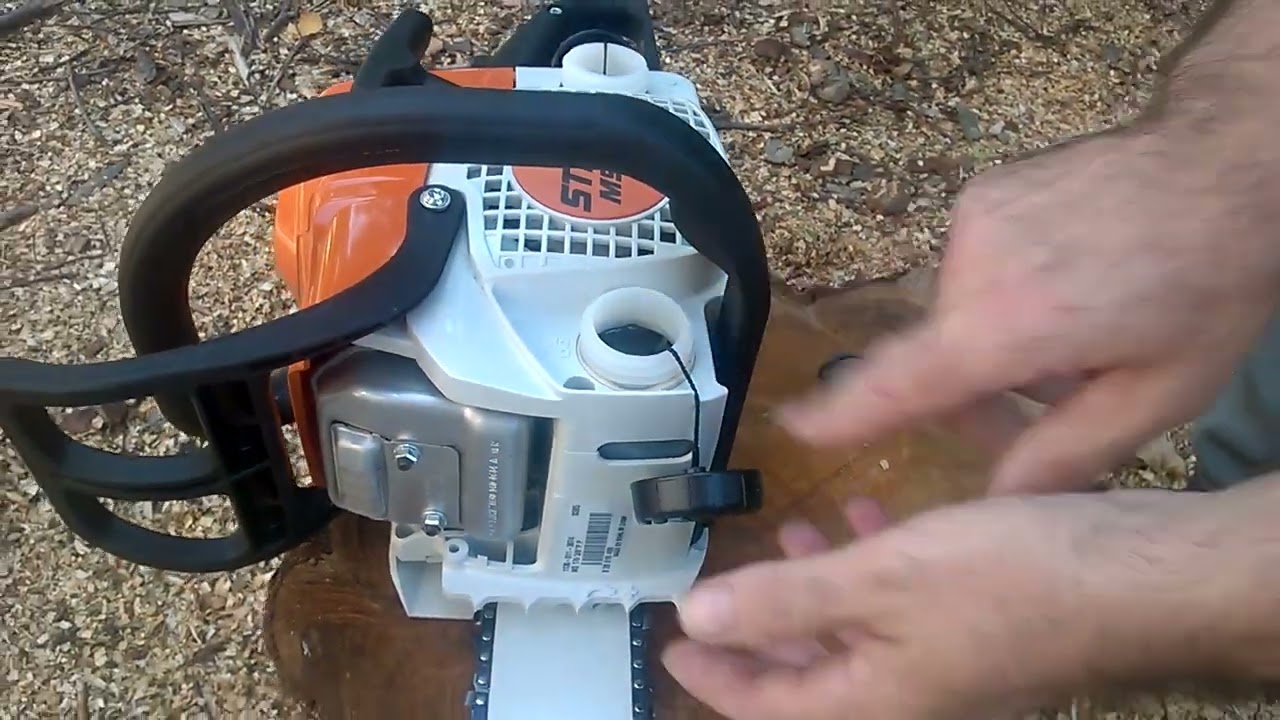 Piła spalinowa Stihl MS 170 Unboxing and first start rozpakowanie i pierwsze odpalenie