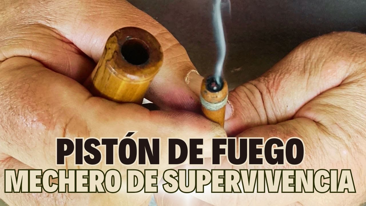 Pistón de fuego - Fire piston | Encendedor o mechero de Supervivencia