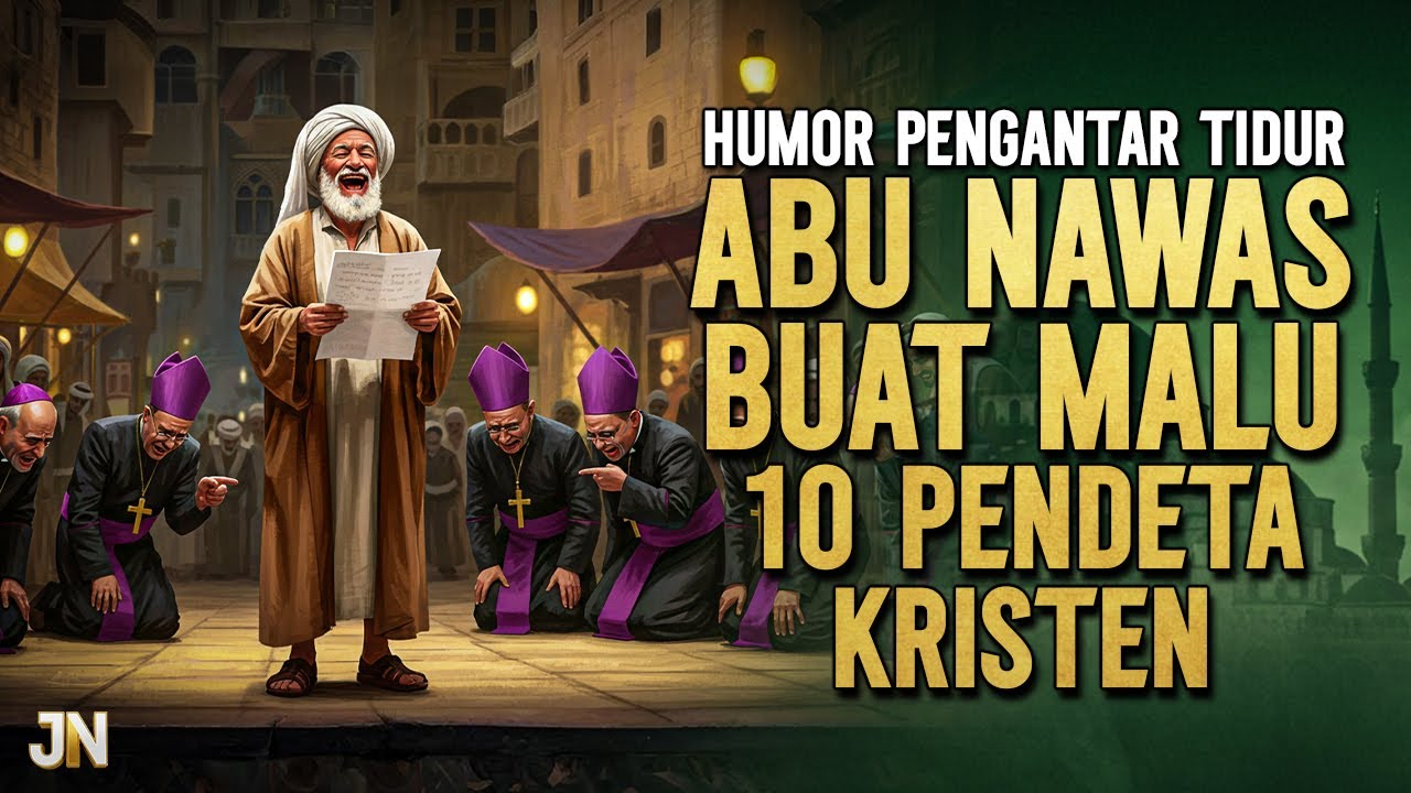ABU NAWAS DEBAT DENGAN 10 PENDETA KRISTEN || CERITA LUCU PENGANTAR TIDUR