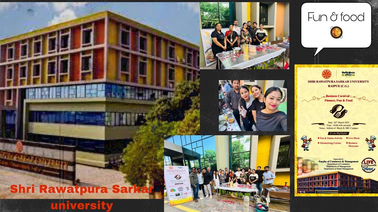 Business carnival fun & food || shri Rawatpura Sarkar university Raipur (c.g) || vlog🤟🏼 || trending