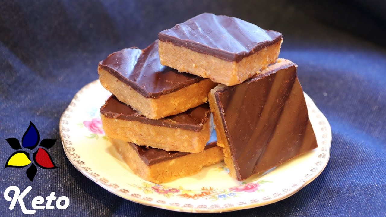 No Bake Peanut Butter Bars | Keto Dessert Recipe
