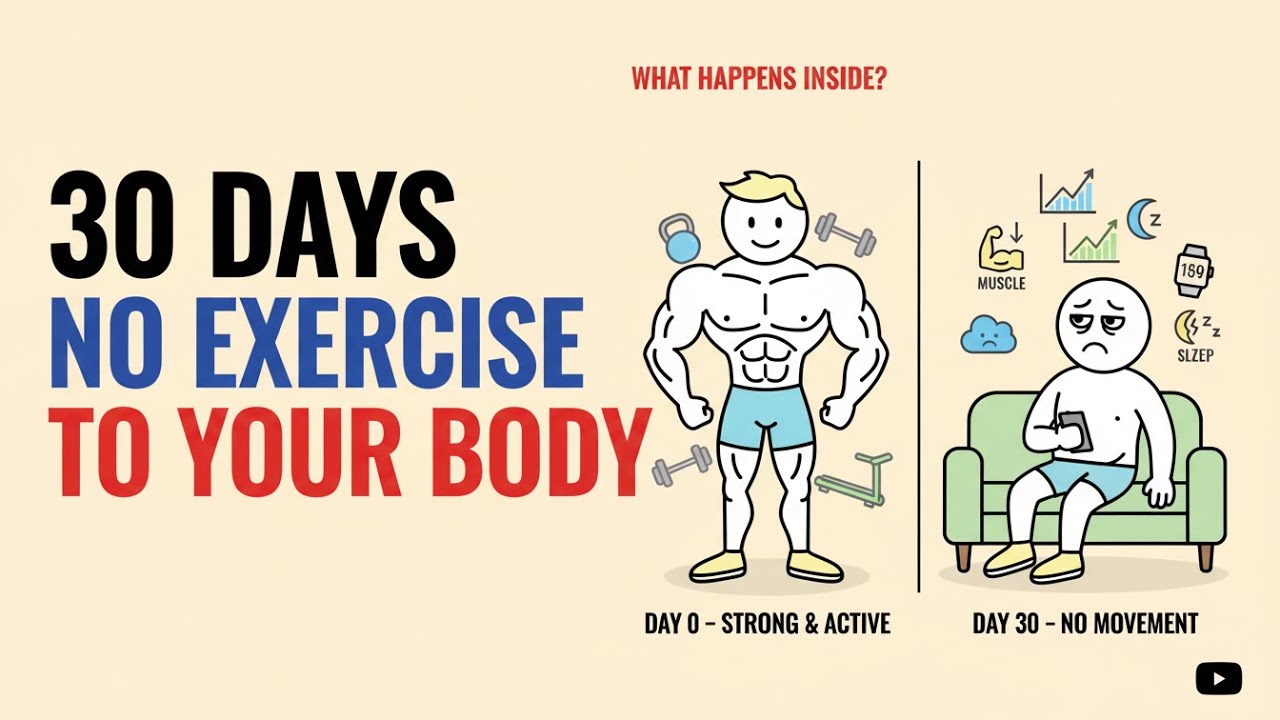 30 Days With No Exercise: Muscle Loss, Insulin Resistance, Sleep & Heart Changes Explained