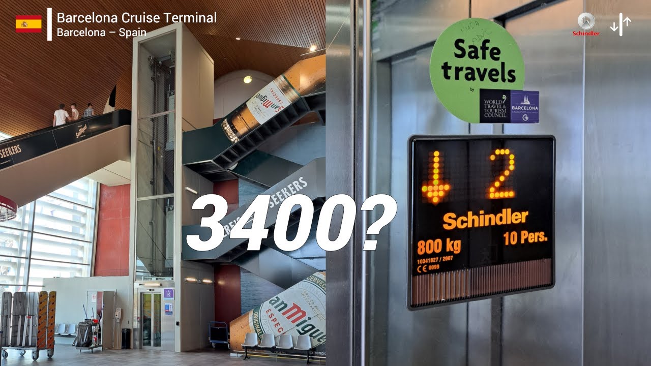 Schindler MRL Elevator | Barcelona Cruise Terminal A, Barcelona, ES