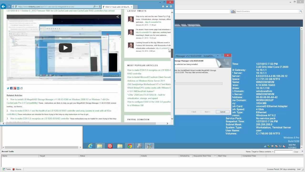 LSI 9265-8i 5.5 has arrived, time to update MegaRAID, firmware, and SMIS right from your VM!
