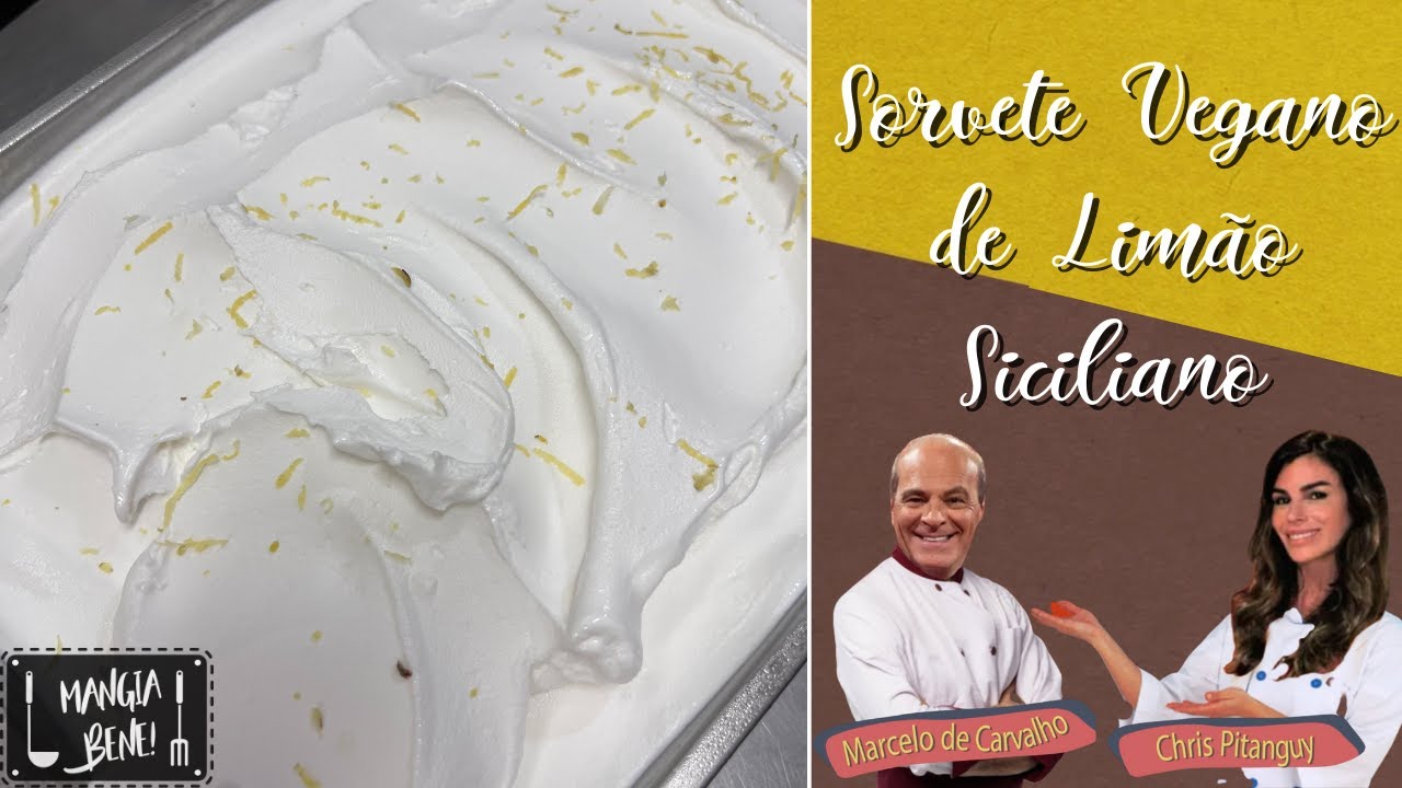 Sorvete Vegano de Limão Siciliano | Mangia Bene