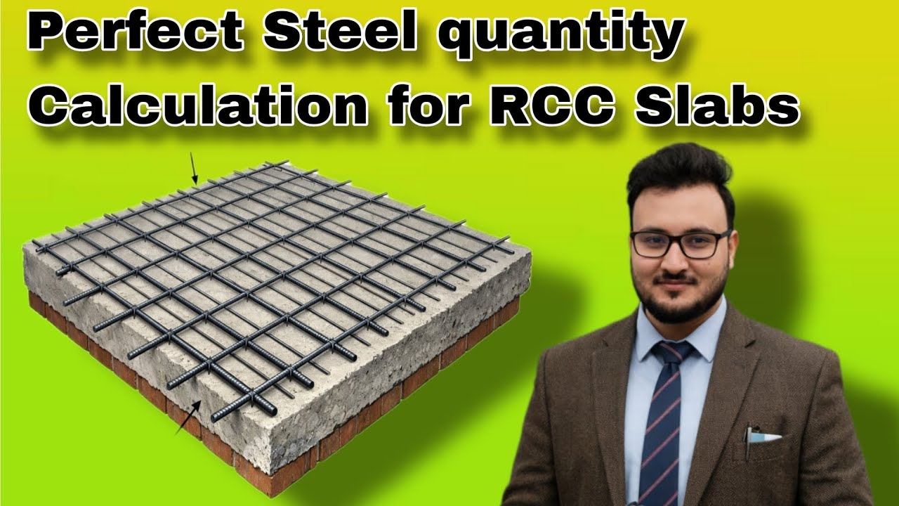Steel Quantity Calculation for RCC Slab | Step-by-Step Method with Example
