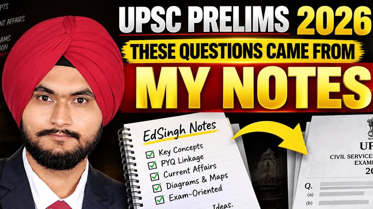 UPSC PREIMS 2026 | These questions came from my notes 