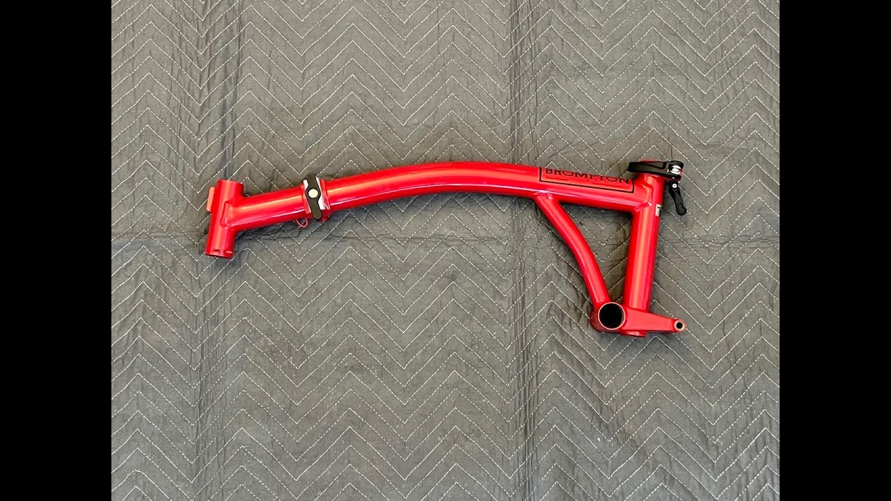 PROJECT PART 2: Racing Red Brompton - unboxing Ti parts
