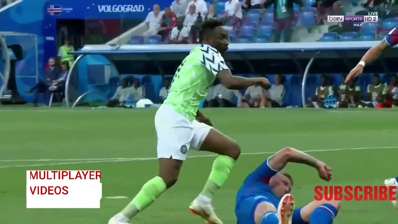 اهداف مباراة نيجيريا وايسلندا 0-2 عن طريق احمد موسى🔚HD