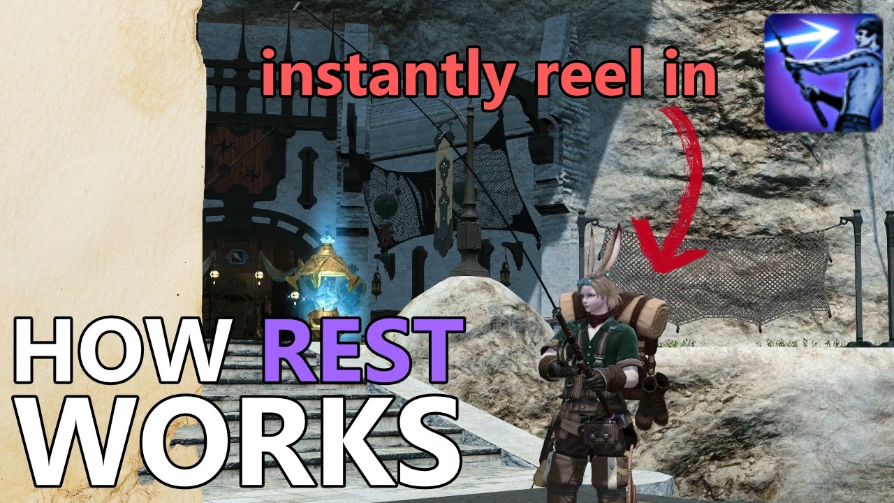 How does Rest work with Fishing in FFXIV? (Lv1. Skill Guide)